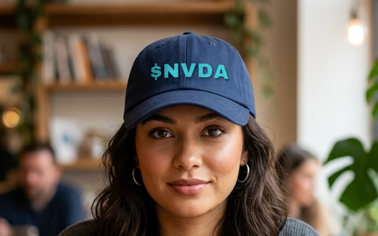 Street-style shot of someone walking in a black ticker cap