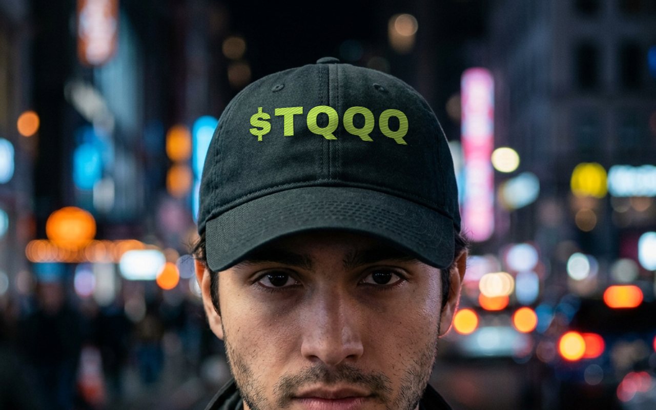$TQQQ embroidered hat, worn