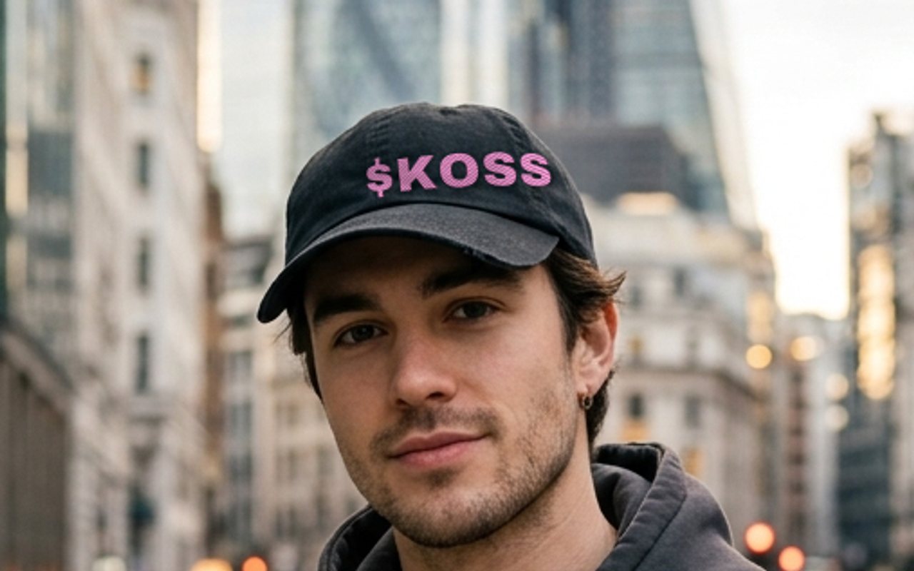 $KOSS embroidered hat, worn
