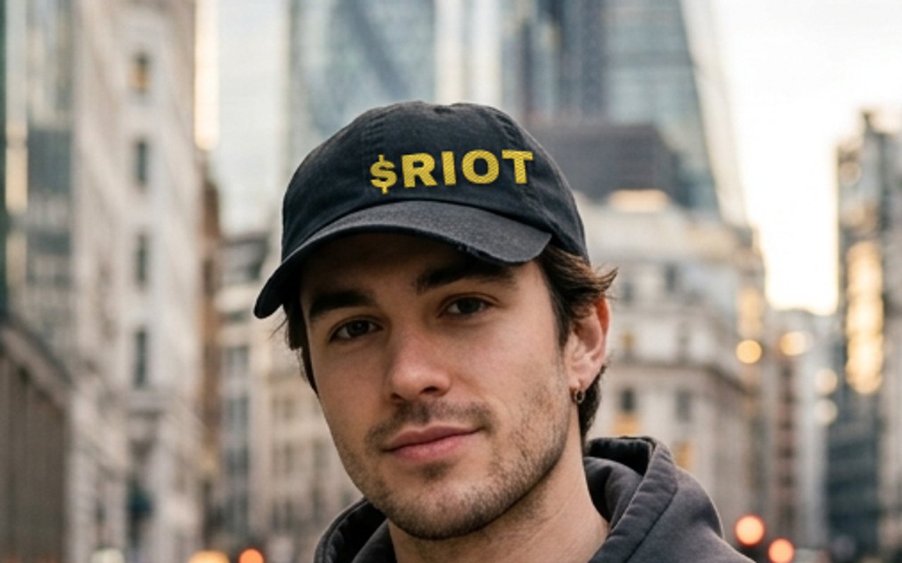 $RIOT embroidered hat, worn