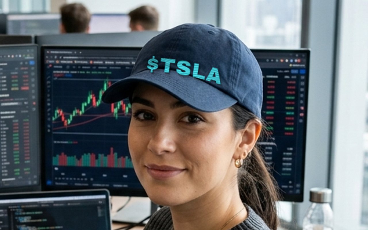 Lifestyle photo — black ticker cap worn on the street
